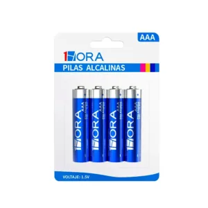 Pilas Alcalinas AAA 1Hora Blíster de 4 Unidades