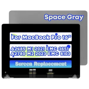 Pantalla MacBook Pro 16” A2485 A2780 2021-2023 Top Cover Space Grey - Incluye Instalación
