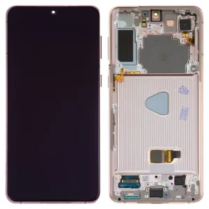 Pantalla Samsung Galaxy S21 Con Marco Rosado Rose Gold - Incluye Instalación