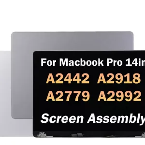 Pantalla MacBook Pro 14” A2442 A2779 A2918 A2992 2021-2023 Top Cover Space Gray- Incluye Instalación