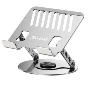 Soporte Metálico Giratorio 360° para Laptop JEQANG JP-H629 - Plegable y Disipador