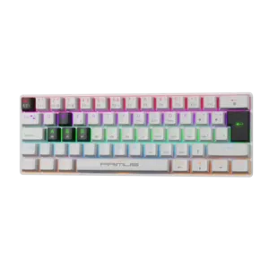 Primus PGLC Teclado Gamer, Keyboard Wrd PKS-S060W-S USB Spa White 61 Keys /Red switch