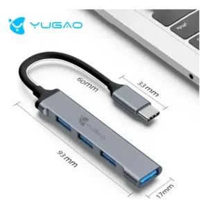 Adaptador Multipuertos Hub Tipo C Yugao YX-Y07