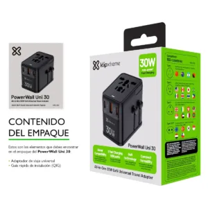KX KMC-350 Wall Charger Universal plug 2300W 30W USB