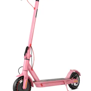 Scooter Eléctrico MK083 350W 36V - Velocidad 25km/h, Autonomía 25km, Llanta Sólida 8.5” Rosado