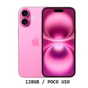 Iphone 16 Pink 128gb, E-SIM, Bateria 100%