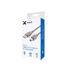 Xtech XTC-302 6FT USB 2.0 CABLE A-MALE TO B-MALE M
