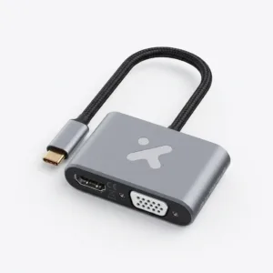 Xtech Adapter Type C male to HDMI female + VGA female